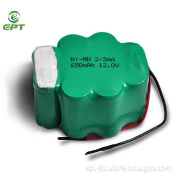 12V 2/3AA 650mah nimh battery for power tool